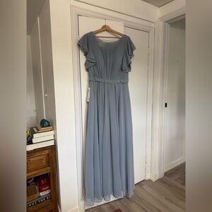 Azazie Daphne Bridesmaid Dress in Dusty Blue